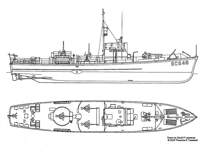 Plan and Elevation Views of SC 648